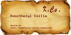 Keszthelyi Csilla névjegykártya